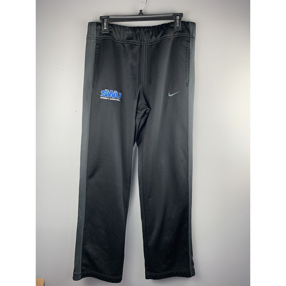 Nike Sweatpants Womens M Black SWU Basketball Therma-FIT Straight Leg Activewear